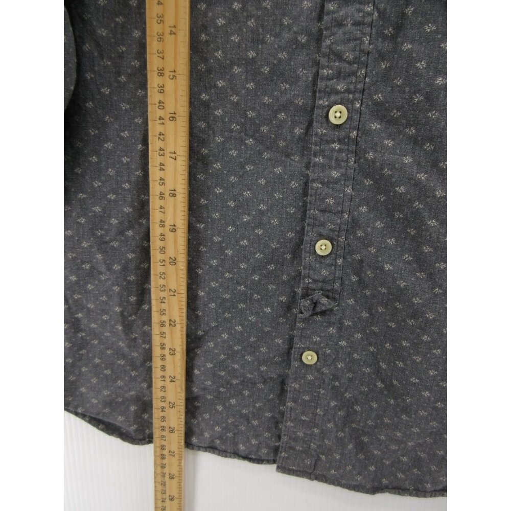 All Saints Shirt Medium Spitalfields Button Up Pocket AOP Japan Made * - Picture 5 of 11